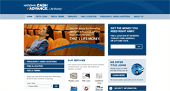 Desktop Screenshot of nationalcashadvance.com